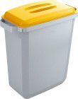 Wertstoffsammler 60l grauinkl. Deckel, gelb