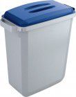 Wertstoffsammler 60l grauinkl. Deckel, blau