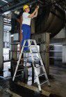 Günzburger Alu-Stehleiter 2x14 St. m. clip-step R13
