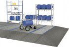 Asecos Auffahrrampe aus PE 1090 x 1000 H 150