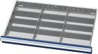 Forum Metalleinteilungen FS9 75mm 12 Fächer für Schubladen
