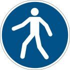 Symbol Symbol Fußgängerweg benutzen
