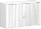 Geramöbel Anstell Querrolladenschrank 720x1200x425mm weiß/silber