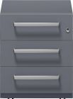 Bisley Rollcontainer Note 495x420x565 mm anthrazitgrau