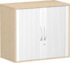 Geramöbel Anstell Querrolladenschrank 720x800x425mm Ahorn/silber