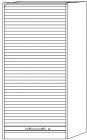 Hammerbacher Rolladenschrank 90 cm grau / grau