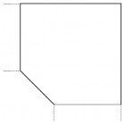 Hammerbacher Trapezplatte Buche 120x120 cm