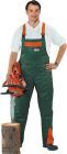 Schnittschutzlatzhose FJ Gr. 58 grün/orange