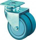 BS Rollen Doppellenkrolle 75mm Konuslg. Gummi blaugrau
