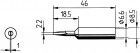 Lötspitze meißelform 2,2mm SB Nr.0832CDLF Ersa