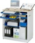 RAU PC Arbeitsplatz stationär Arbeitsplatte aus Buche 22 mm