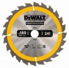 DeWALT Kreissägeblatt für Handkreissägen 165/20mm 24WZ
