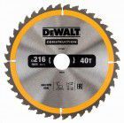 DeWALT Kreissägeblatt für stationäre Sägen 216/30mm 40WZ
