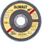 DeWALT Fächerschleifscheibe 115mm K120 flach
