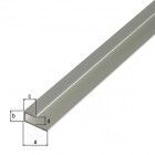Alberts Abschlussprofil selbstklemmend, Alu silber elox.,LxB unten/obenxH1000x20/10x9 mm