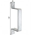 Alberts Zaun-Bügelbeschlag, feuerverzinkt, Breite 40 mm, Höhe 320 mm