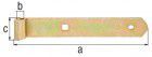 Alberts Ladenband, gerade, Abschluss abgerundet, gelb verz., LxB 400x30 mm, Rolle Ø10 mm