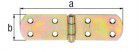 Alberts Kistenband, galv. gelb verzinkt, LxB 156x35x2 mm