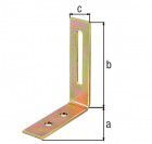 Alberts Verstellwinkel, mit Langloch, zinkphosphatiert,weiß beschicht.TxHxB 65x80x20 mm