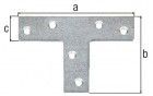 Alberts Flachverbinder, T-Form, sendzimirverzinkt, LxHxB 70x50x16 mm