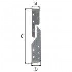 Alberts Sparren-Pfettenanker, universal, sendzimirverzinkt, BxTxH 33x33x210 mm