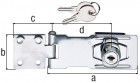 Alberts Sicherheits-Überfalle,abschließbar,chromatiert,LxB Überf.:100x41,5,L Platte:40mm
