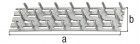 Alberts Nagelplatte, sendzimirverzinkt, zum Einschlagen, LxB 127x38 mm