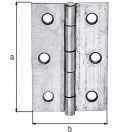 Alberts Scharnier, galv. gelb verzinkt, LxB 100x75 mm