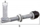 Alberts Kloben z.Durchschrauben feuerverz. Dornst. Ø13mm Länge 120mm Gew.M12