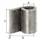 Alberts Anschweißb.f.Metallt.,z.Anschweißen,Ø13mm,Abstand Außenkante-Mitte Rolle 30mm