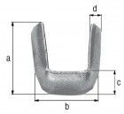 Alberts Bund für die Verbindung von Zierelementen,Stahl roh, Mat.16x5 mm, HxB 25x23 mm