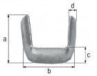 Alberts Bund für die Verbindung von Zierelementen,Stahl roh, Mat.16x5 mm, HxB 32x35 mm