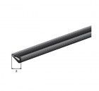 Alberts Kantenschutzprofil, Weich-PVC, schwarz, LxBxH 1500 x 10 x 7 mm