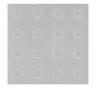 Alberts Strukturblech, Quadrat-Prägung, Alu silber elox., BxLxS 250 x 500 x 1 mm