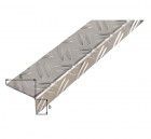 Alberts Winkelprofil Riffel-Prägung ungleichschenklig Alu blank LxBxH 2000x53,6x29,5 mm