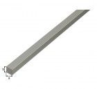 Alberts Vierkantstange Alu silber eloxiert LxBxH 2000 x 10 x 10 mm
