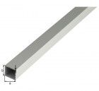 Alberts Vierkantrohr Alu silber eloxiert LxBxS 1000 x 15 x 15 x 1 mm