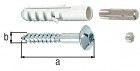 Alberts Schrauben-Set zur Befestigung von Fenstergittern, vz, Länge 50 mm, Ø7 mm