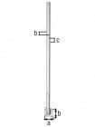 Alberts Universalpfosten, 120 mm Abstand, feuerverzinkt, zum Aufschrrauben, L 1150mm