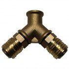 AEROTEC Verteiler mit 2 Kupplungen BL 3/8" IG lose