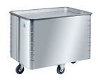 ZARGES Federbodenwagen W161, IM: 1410x700x580mm. Eloxiert, Rollen in Mittenanordnung