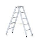 ZARGES Leichtmetall-Stehleiter, beids., geb., eloxiert, 2x3Stufen, Länge 0,79 m Z600