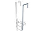 ZARGES Ausstiegsholm abgewinkelt STL, Edelstahl V4A