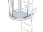 ZARGES Zwischenplattform STL,  520 x 550 mm