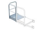 ZARGES Grundpodest Edelstahl V4A STL, 940 x 1000 mm