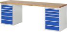 RAU Werkbank Serie 7000 Modell 7515-3 Breite 2500 mm