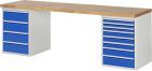 RAU Werkbank Serie 7000 Modell 7822-3 Breite 2500 mm