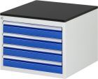 RAU Schubladenschrank Serie 7000 inclusive Arbeitsplatte Melaminharz