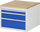 RAU Schubladenschrank Serie 7000 inclusive Buche Arbeitsplatte