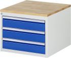 RAU Schubladenschrank Serie 7000 3 Schubladen Größe L Breite 580 mm